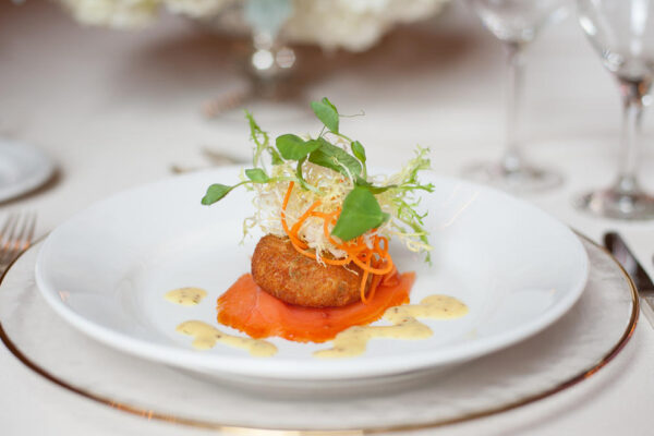 Smoked Salmon and Crab Cake